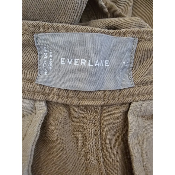 Everlane The Relaxed Chino in Buttersoft Pants Womens Size 12 Khaki Color NWT - Picture 3 of 11